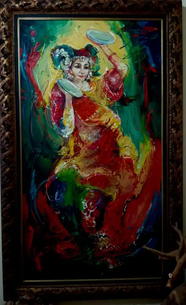 Lukisan Tari piring by marsyafei tanjung