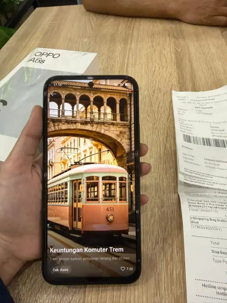 Hp oppo a6s ram8/128GB