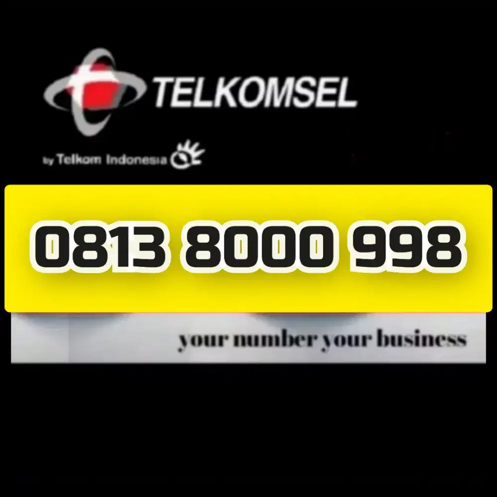Nomor cantik simpati Telkomsel super