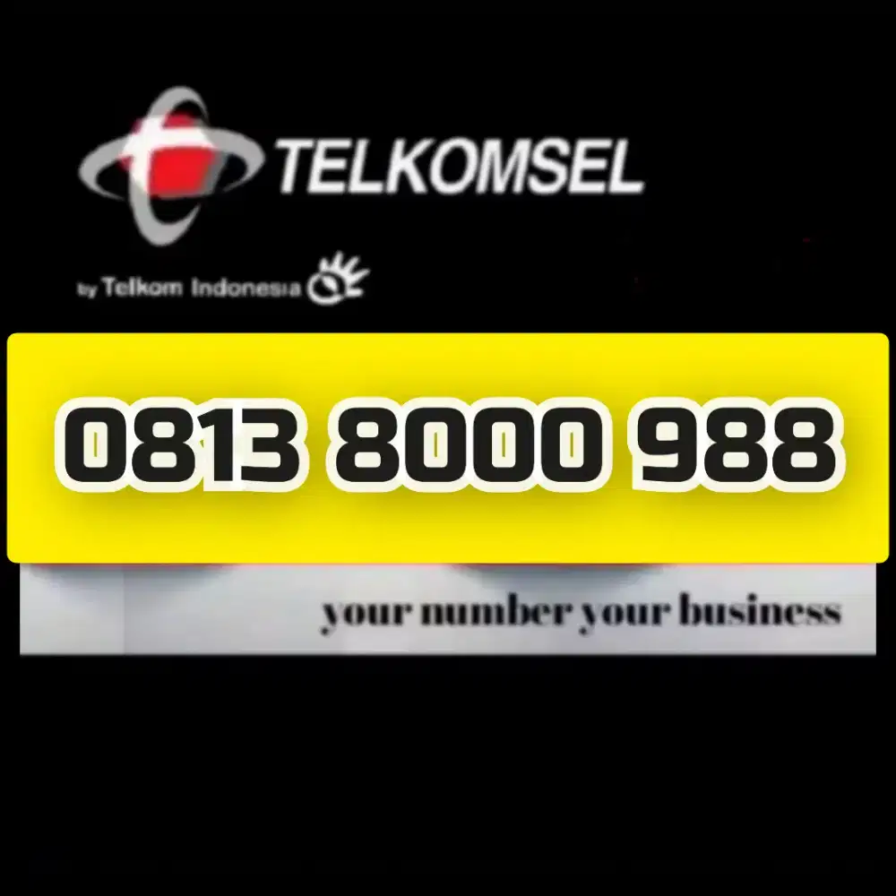 Nomor cantik simpati Telkomsel super