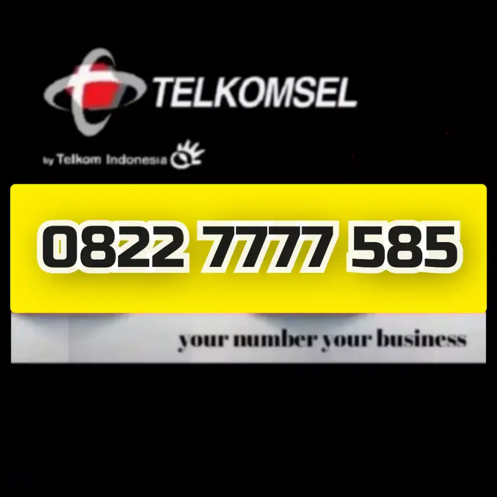 Nomor cantik simpati Telkomsel super