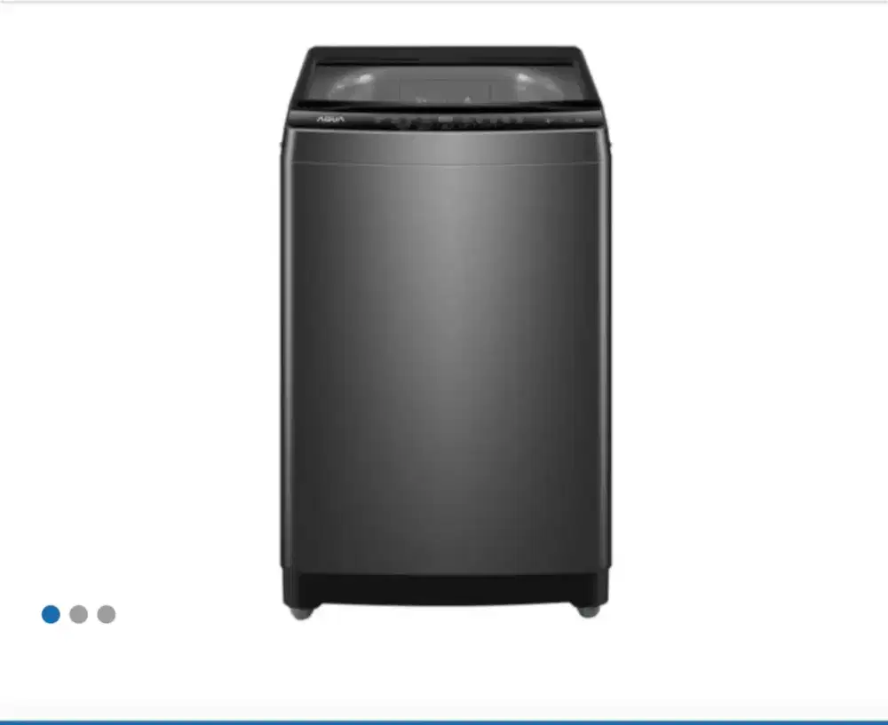 AQUA WASHING MACHINE TOP LOADING 8KG BLACK
