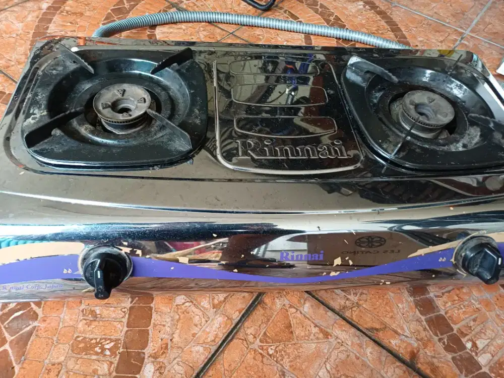 Kompor Gas Rinnai 2 tungku + selamg gas