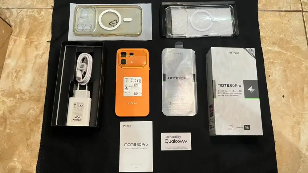 INFINIX NOTE 60 PRO 8/256 USIA 2 BULAN 99% MULUS TOTAL GARANSI PANJANG