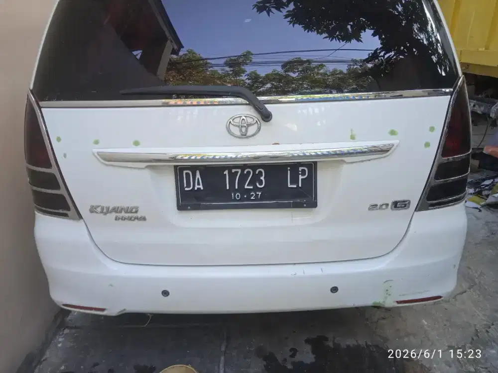 Dijual cepat setopan belakang Innova lama lengkap variasi Crom bagus