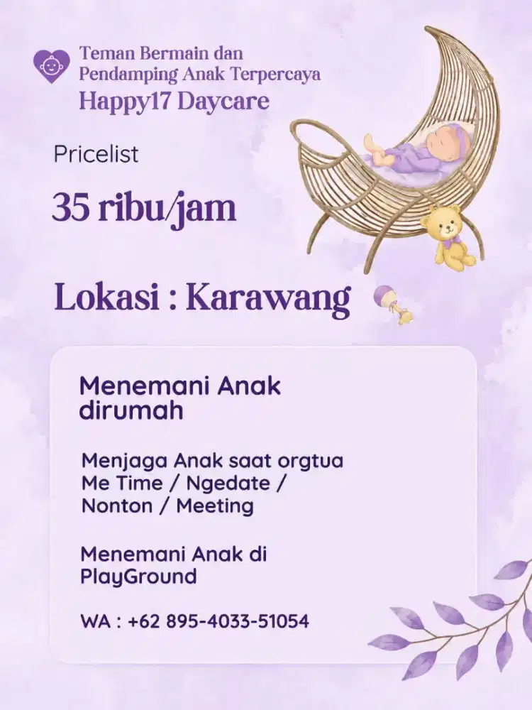 JASA JAGA ANAK BAYI DAN BALITA