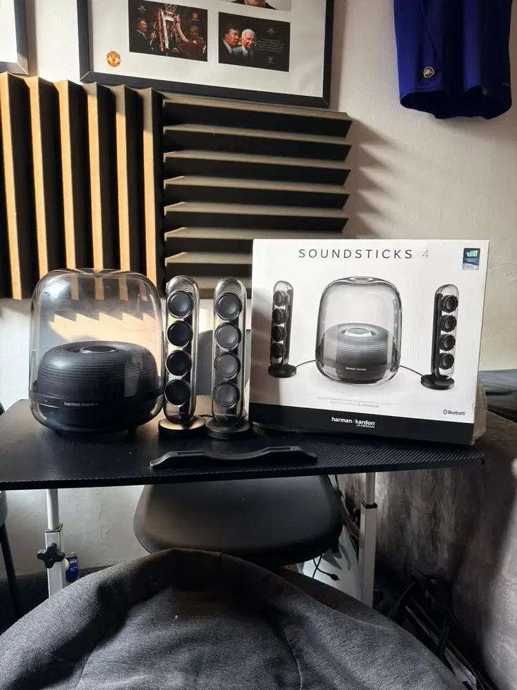 Harman Kardon Soundsticks 4 Black Garansi On (Like New, Baru 5 Bulan)