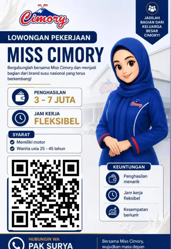 lowongan Pekerjaan  Miss Cimory Sales