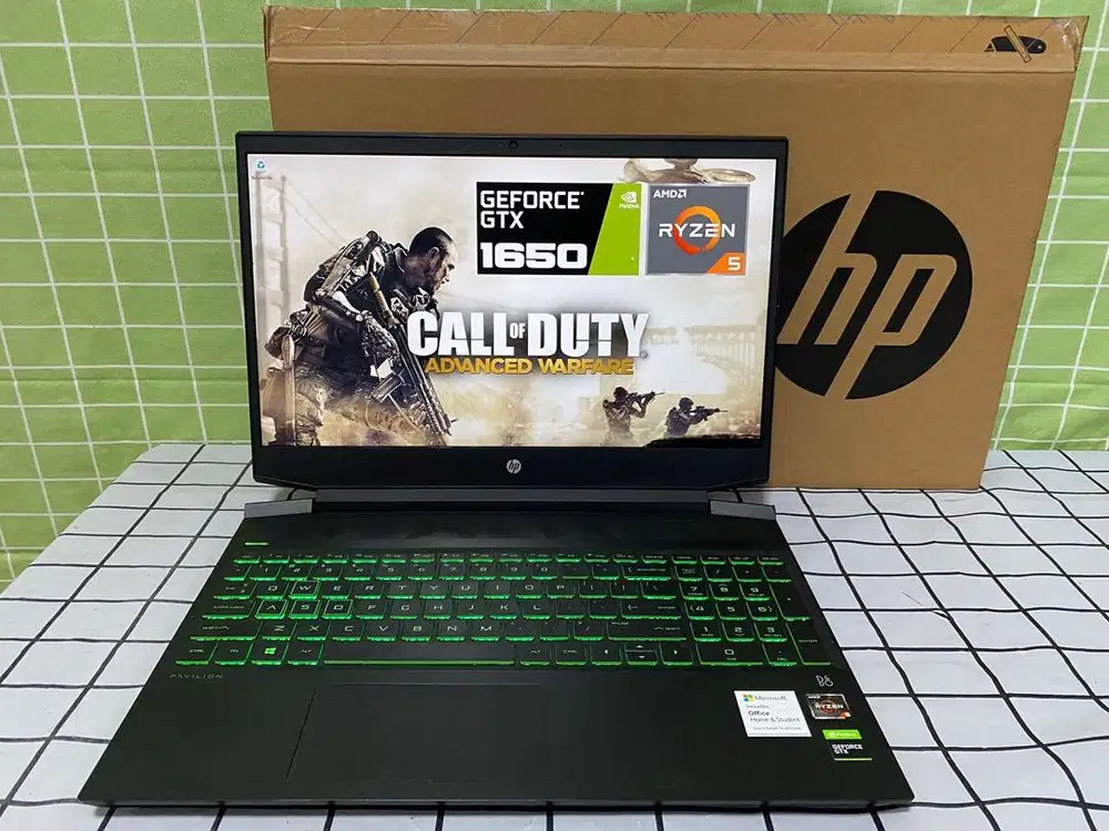 Hp gaming 15 Ryzen 5 16gb/512gb Vga total 6gb like new no minus