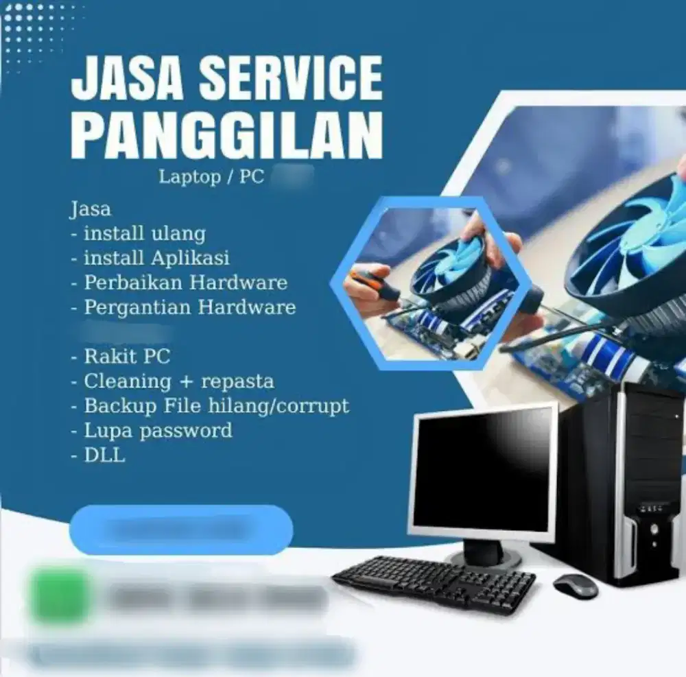 Service instal komputer panggilan bandung