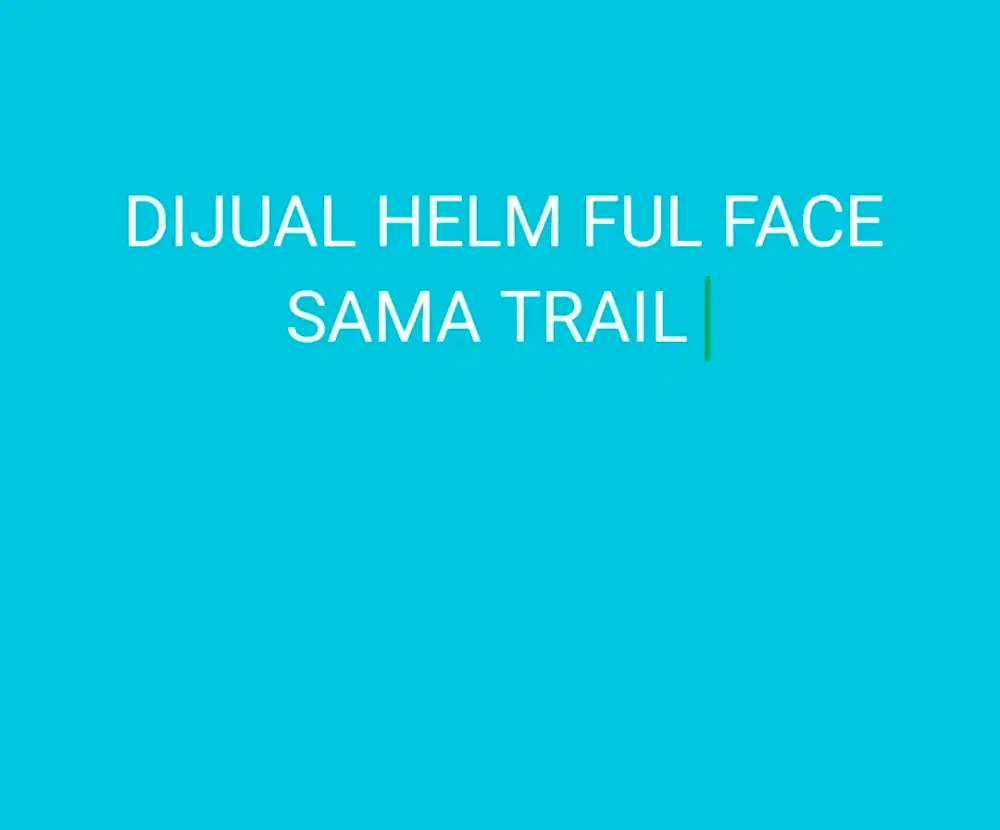 Jual helem aqua marin sama trail