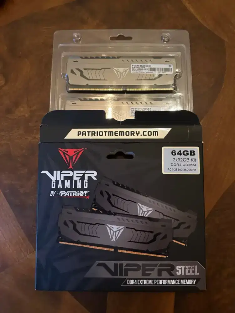 memori pc gamers ddr4 patriot viper steel 64 gb
