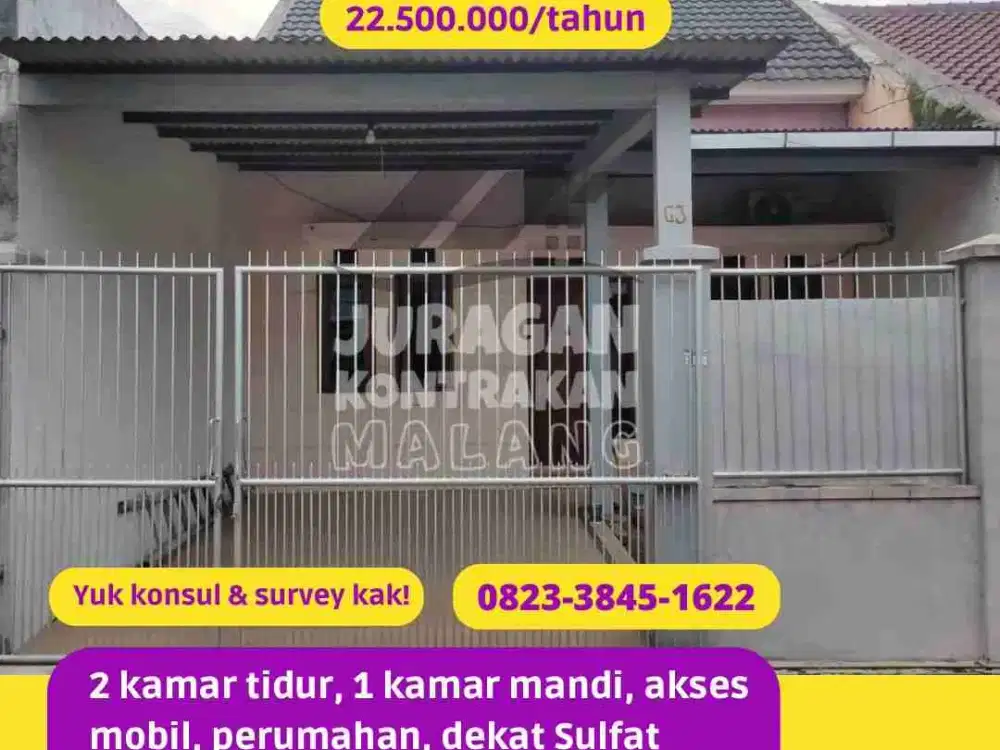 Kontrakan Sulfat Malang Blimbing dekat La Sucipto 2 kamar