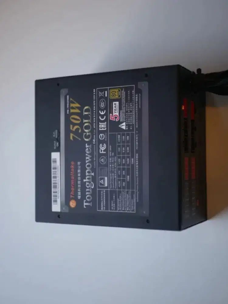 power supply pure 750 watt merk thermaltake gold premium
