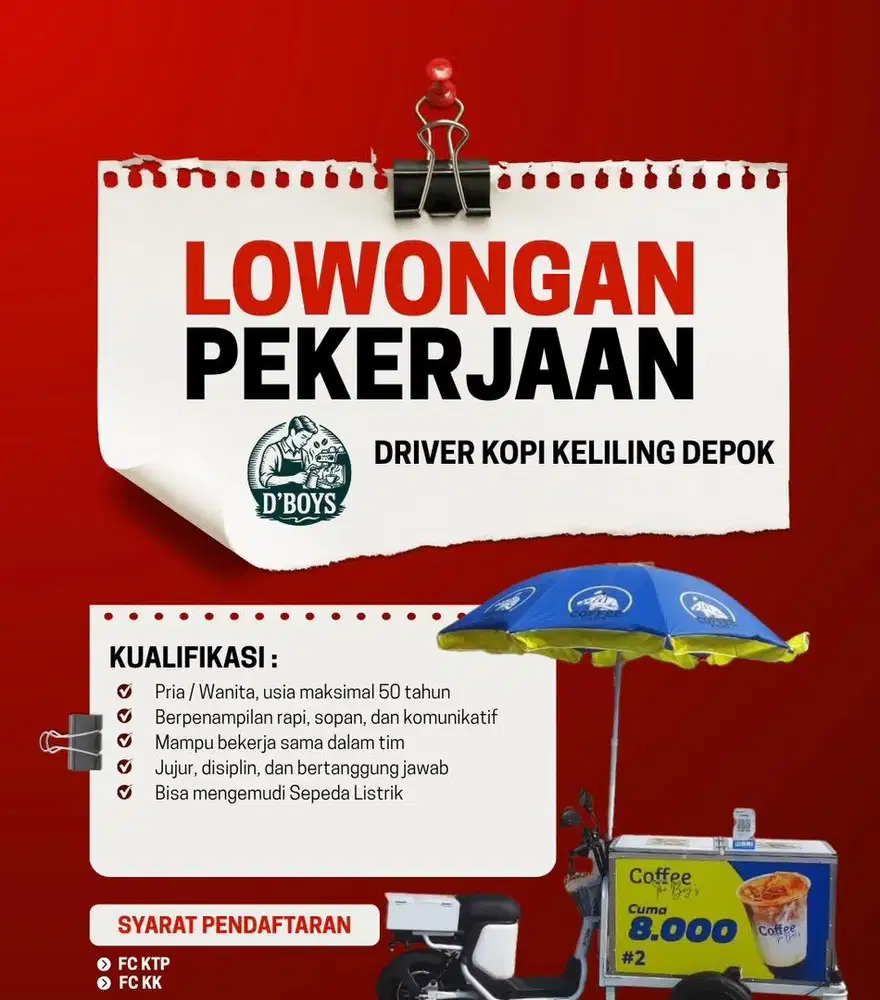 LOKER DRIVER KOPI KELILING