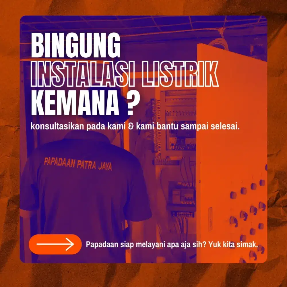 Instalasi Listrik, AC, Panel, CCTV, dll