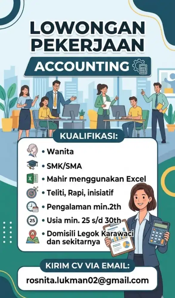 LOWONGAN PEKERJAAN ACCOUNTING