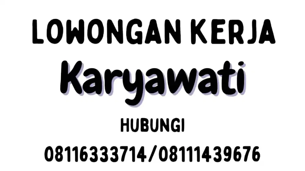 Lowongan kerja di Laundry