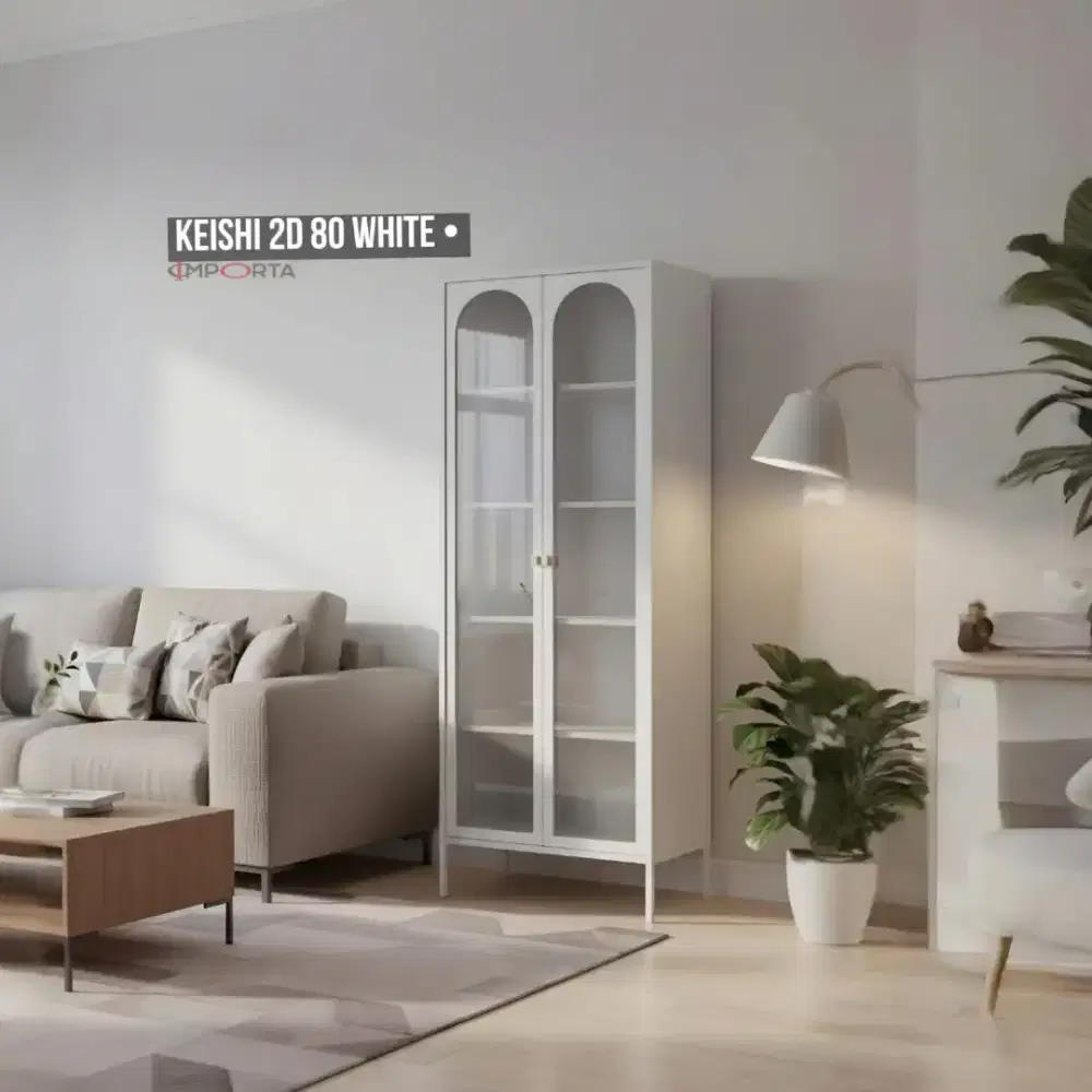 Rak / Kabinet Besi Importa Keishi 2D 80 White