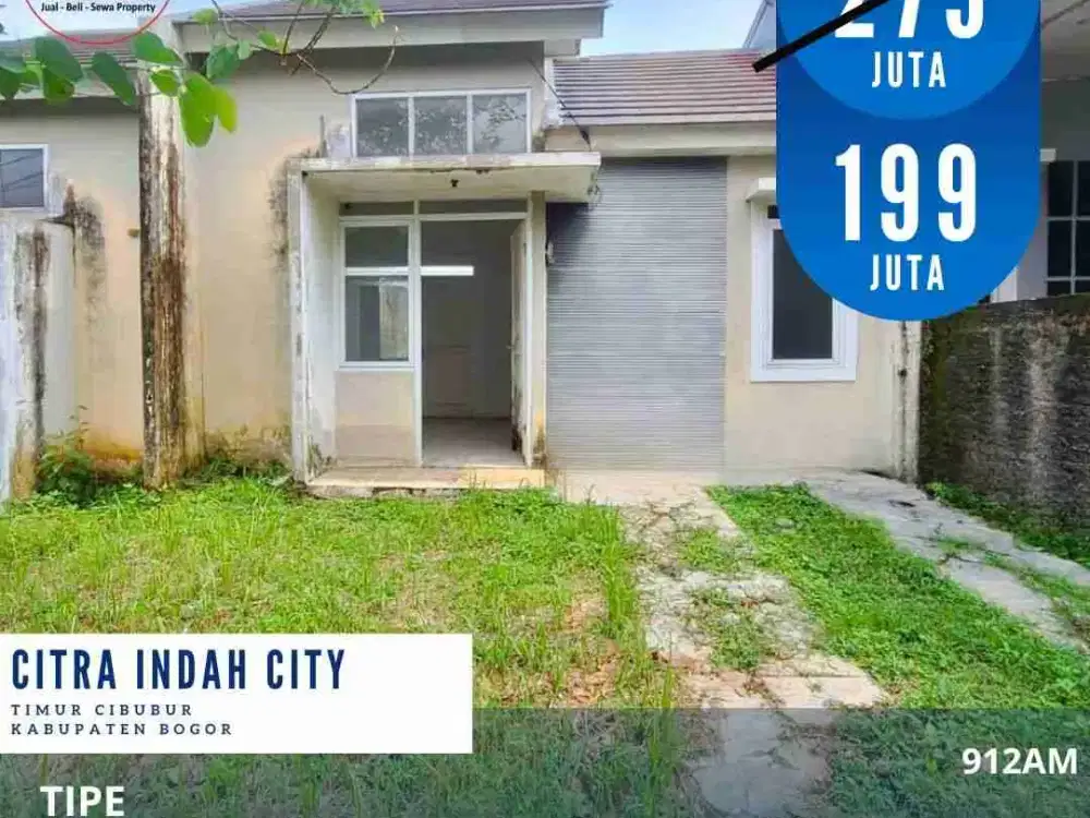 Dijual Rumah murah tinggal poles diCitra Indah City