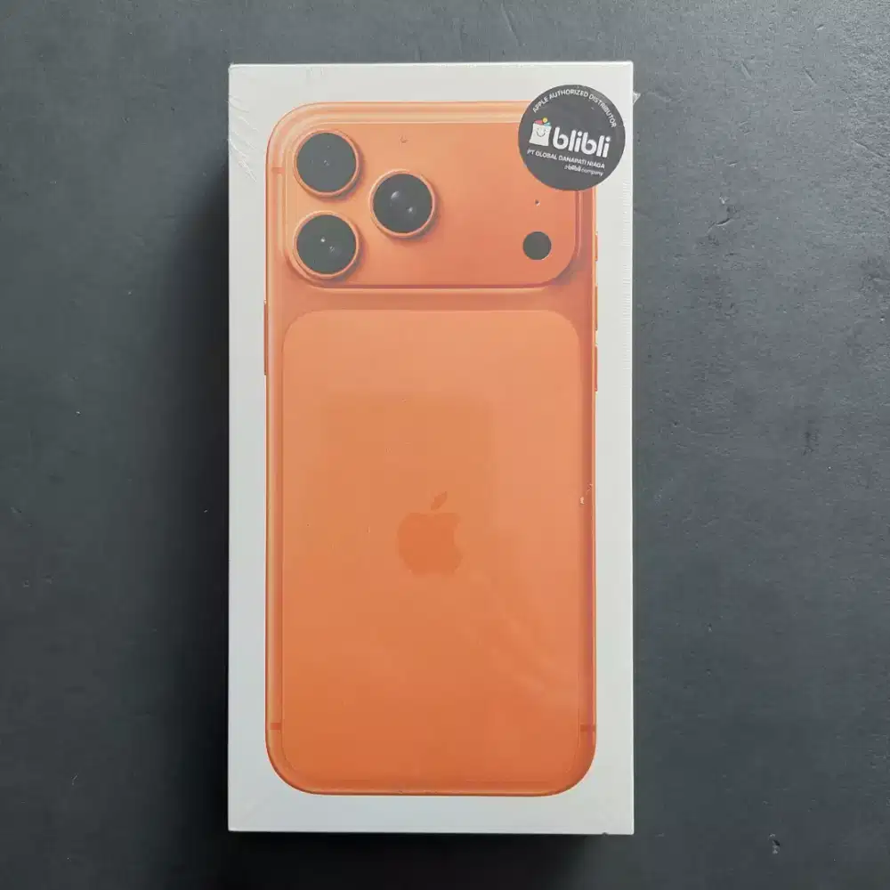 IPHONE 17 PRO MAX 256GB COSMIC ORANGE GARANSI RESMI GDN