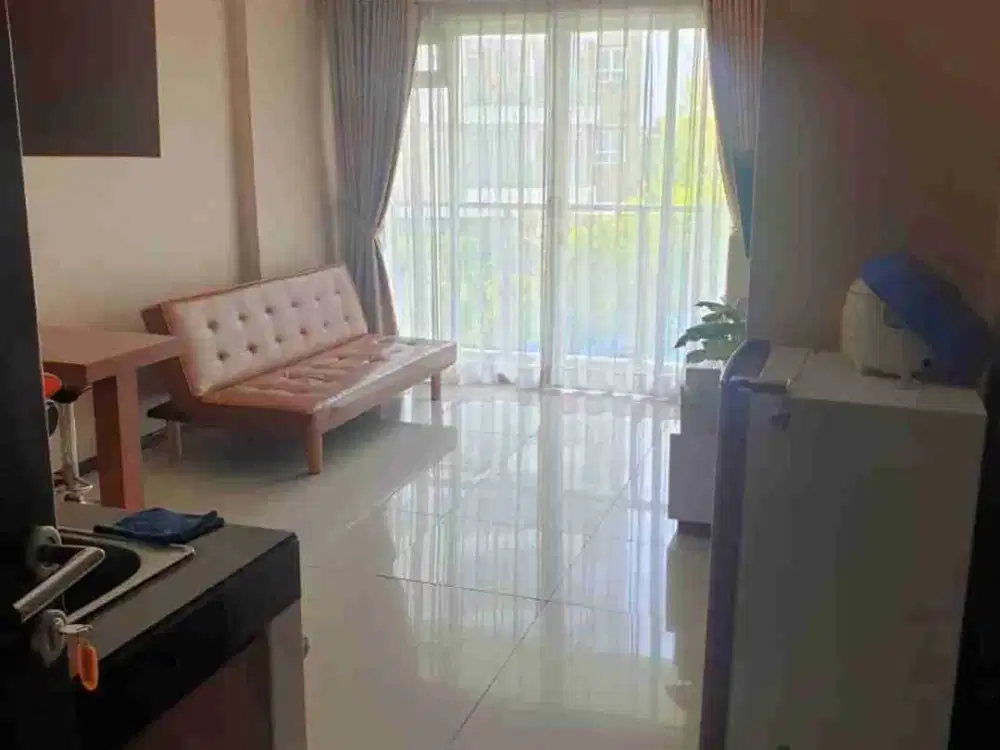 sewa apart siap pakai lantai 1 view kolam renang