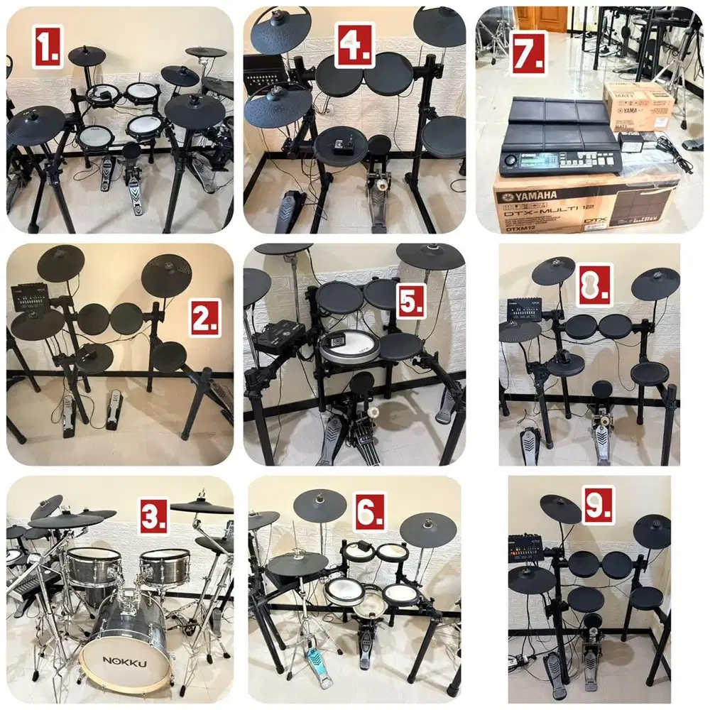Drum elektrik dan perlengkapannya