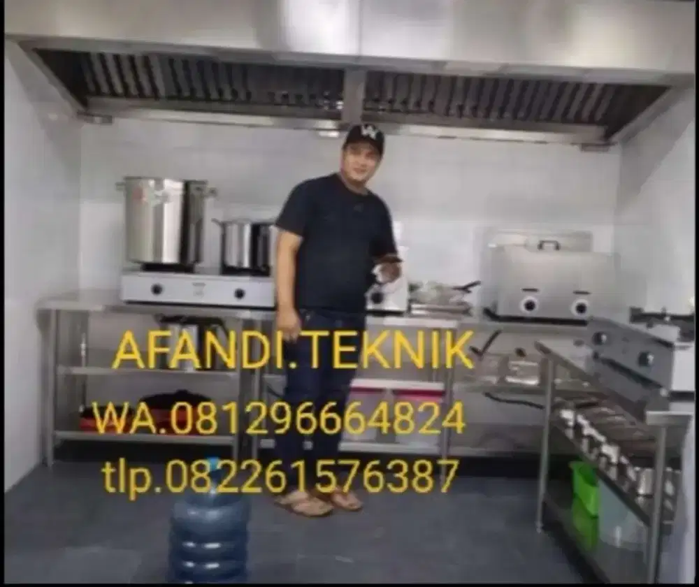Paket MBG ducting hood dan pipa gas