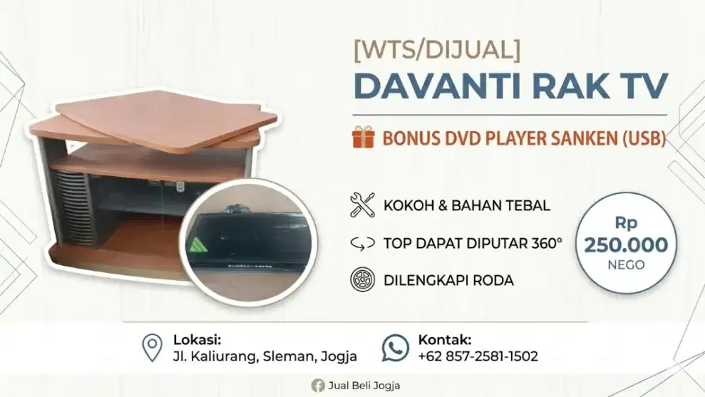 Meja tv bonus dvd usb