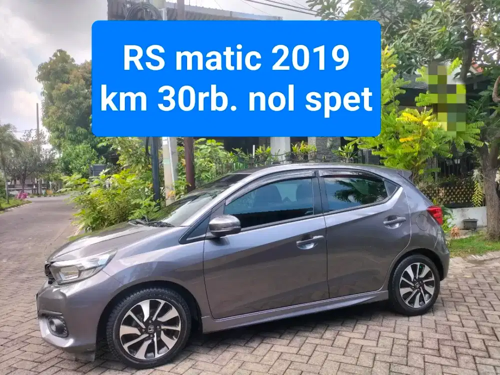 Brio RS matic 2019,km 30rb, nol spet. Record honda. Nyacat kualat