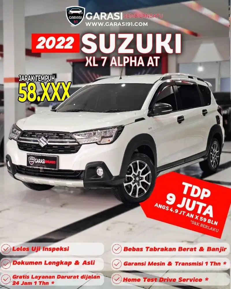 ‼️TDP 9 JT‼️SUZUKI XL 7 ALPHA AT 2022