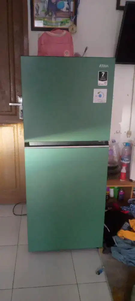 Kulkas Aqua 2 pintu terbaru warna macha