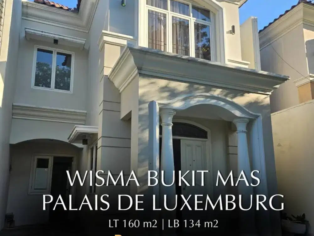 Disewa RUMAH WISATA BUKIT MAS CLUSTER PALAIS DE LUXEMBURG