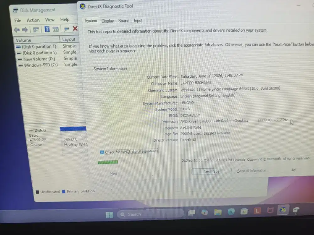 Laptop Lenovo Ideapad Slim 3