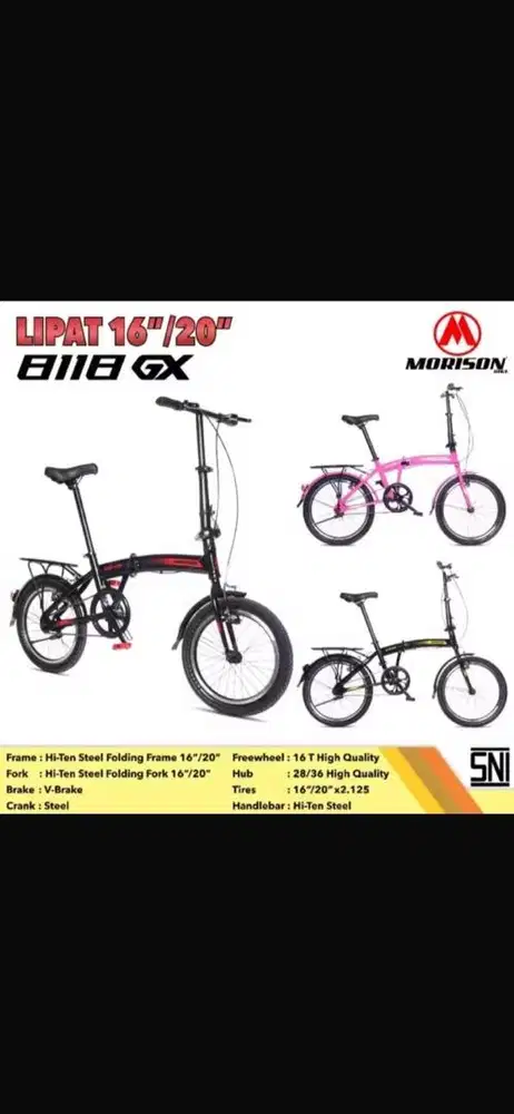 Sepeda lipat ukr'20, 8112 & 8119
