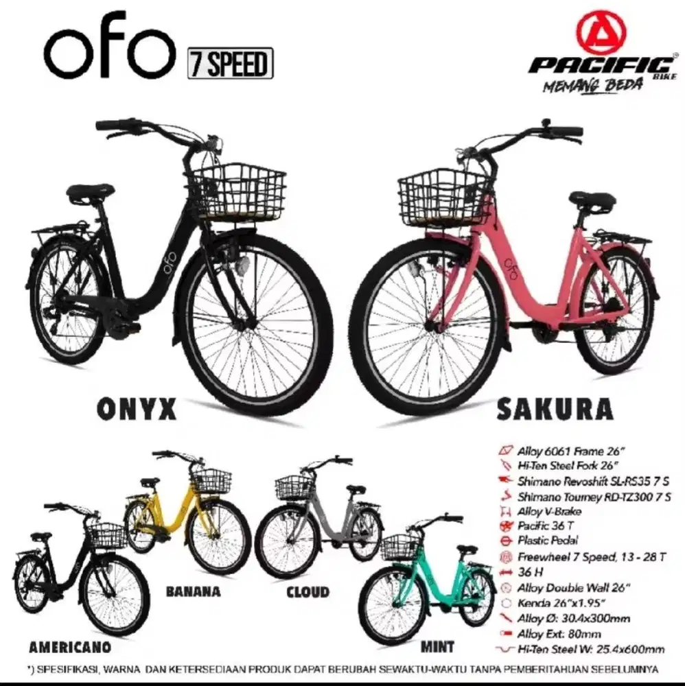 Sepeda ctb ofo by pacific