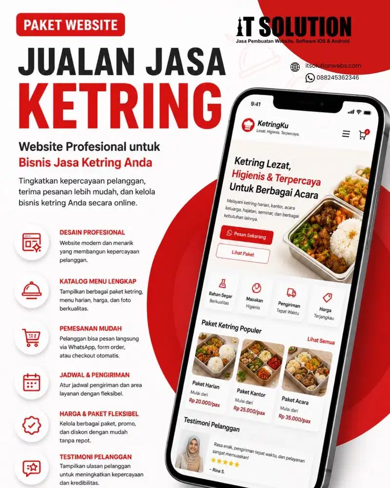 Paket Website Jasa Katering Profesional di Sukabumi