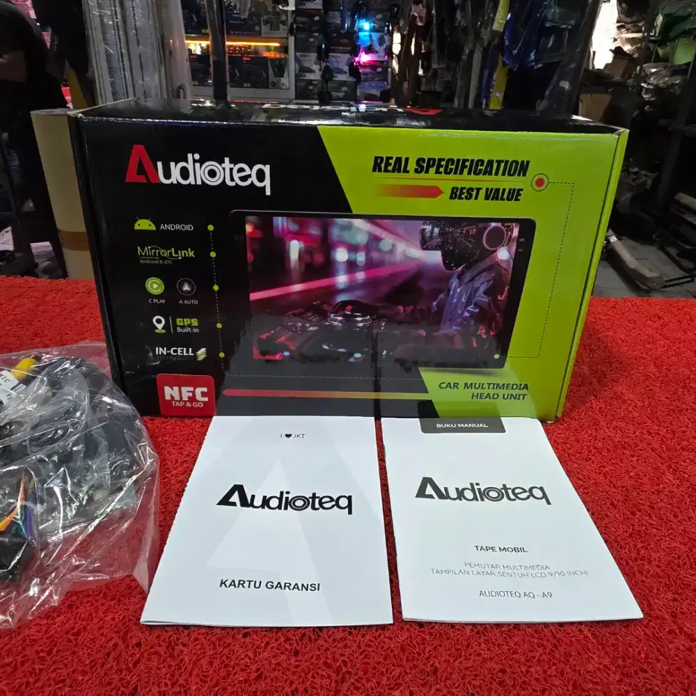 Head Unit Android Audioteq AQ-A9 NFC RAM 2GB ROM 32GB IN-CELL 9 in