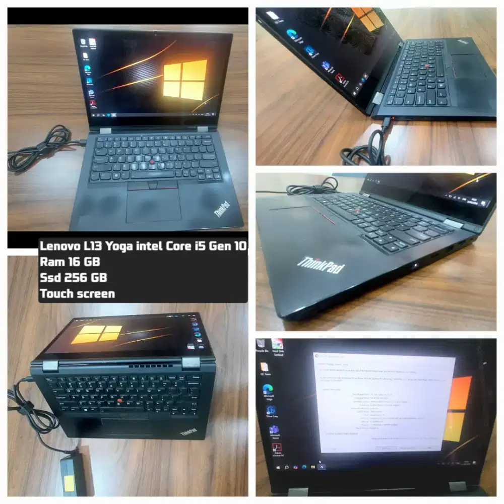 LAPTOP LENOVO THINKPAD L13 YOGA INTEL CORE I5 Gen 10 RAM 16GB SSD 256