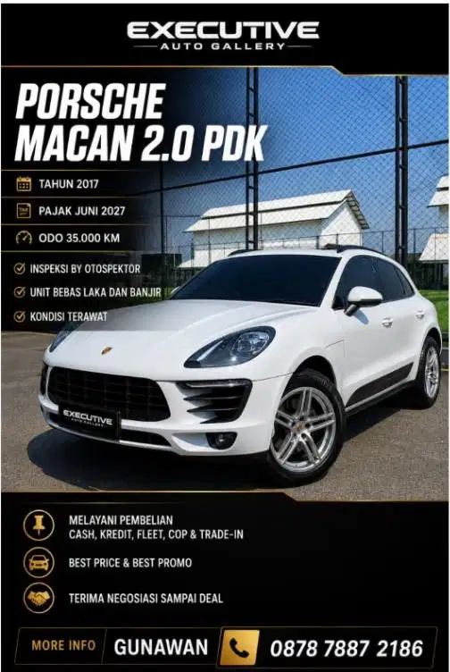 Porsche Macan 2.0 PDK Tahun 2017
