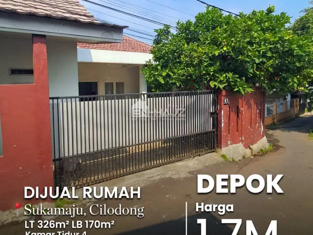 (RB) DIJUAL RUMAH DI SUKAMAJU, CILODONG, DEPOK