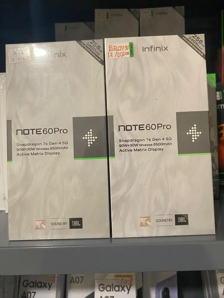 NOTE 60 PRO 12/256 NEW GARANSI RESMI