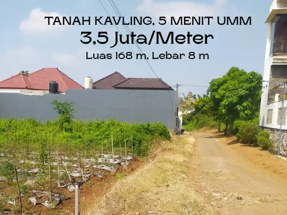 5 Menit Kampus Brawijaya Malang Cocok Dibangun Rukost SHM Split Lebar Jalan 6 Meter