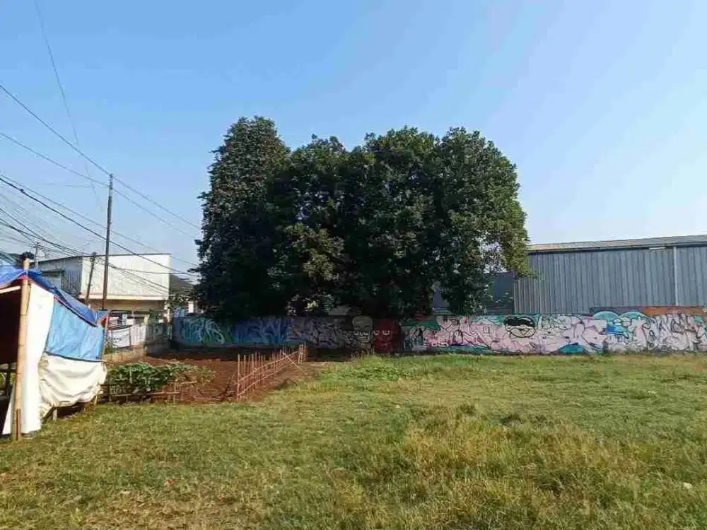 Tanah Luas Pinggir Jalan Raya  di Jati Asih Bekasi Cocok Untuk Apa Saja Lokasi Strategis Dekat Gerbang Tol