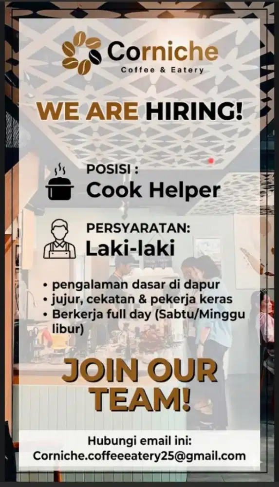 Lowongan kerja helper