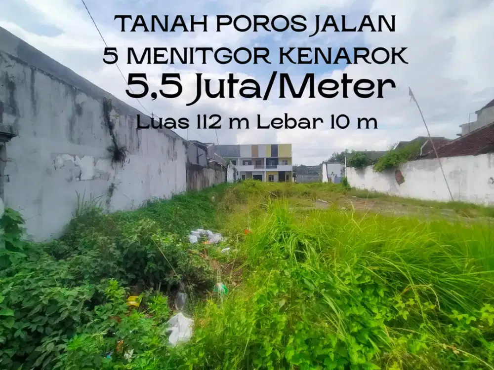 Cocok Dibangun Rumah 5 Menit GOR Ken Arok Malang SHM Ready Jalan Paving 6 Meter