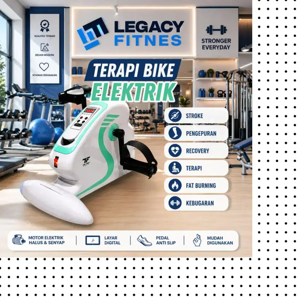 Sepeda statis Mini Bike Elektrik alat terapi ABL-347