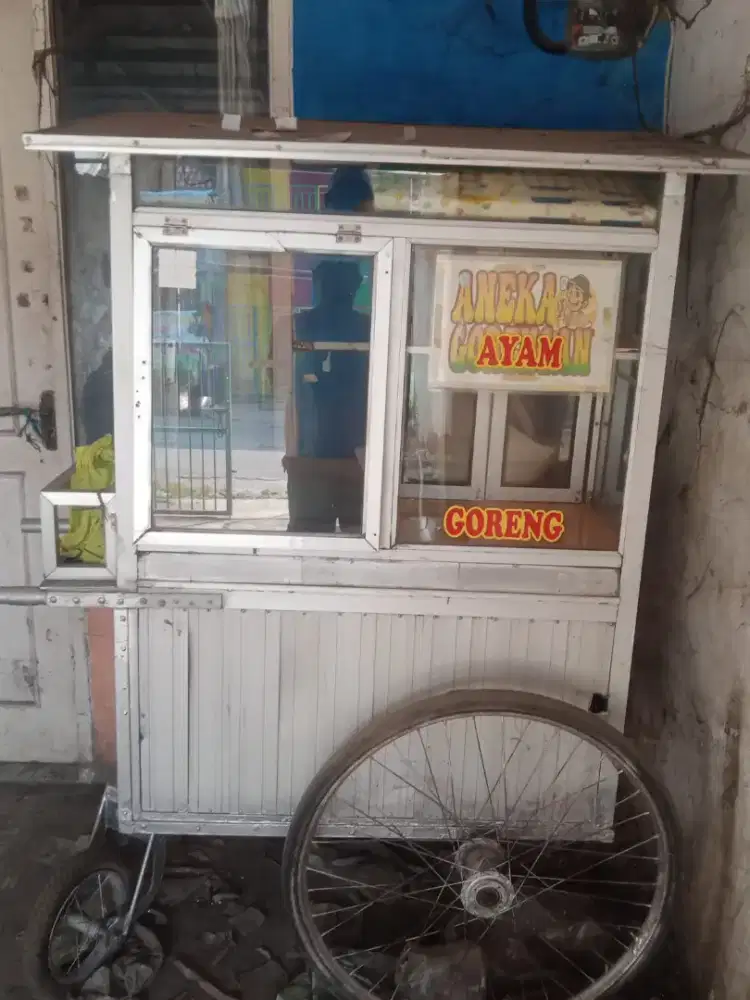 Jual gerobak jajanan dorong