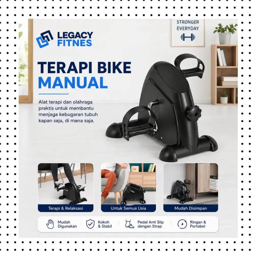 Sepeda statis Mini Bike Manual alat terapi BFP-739