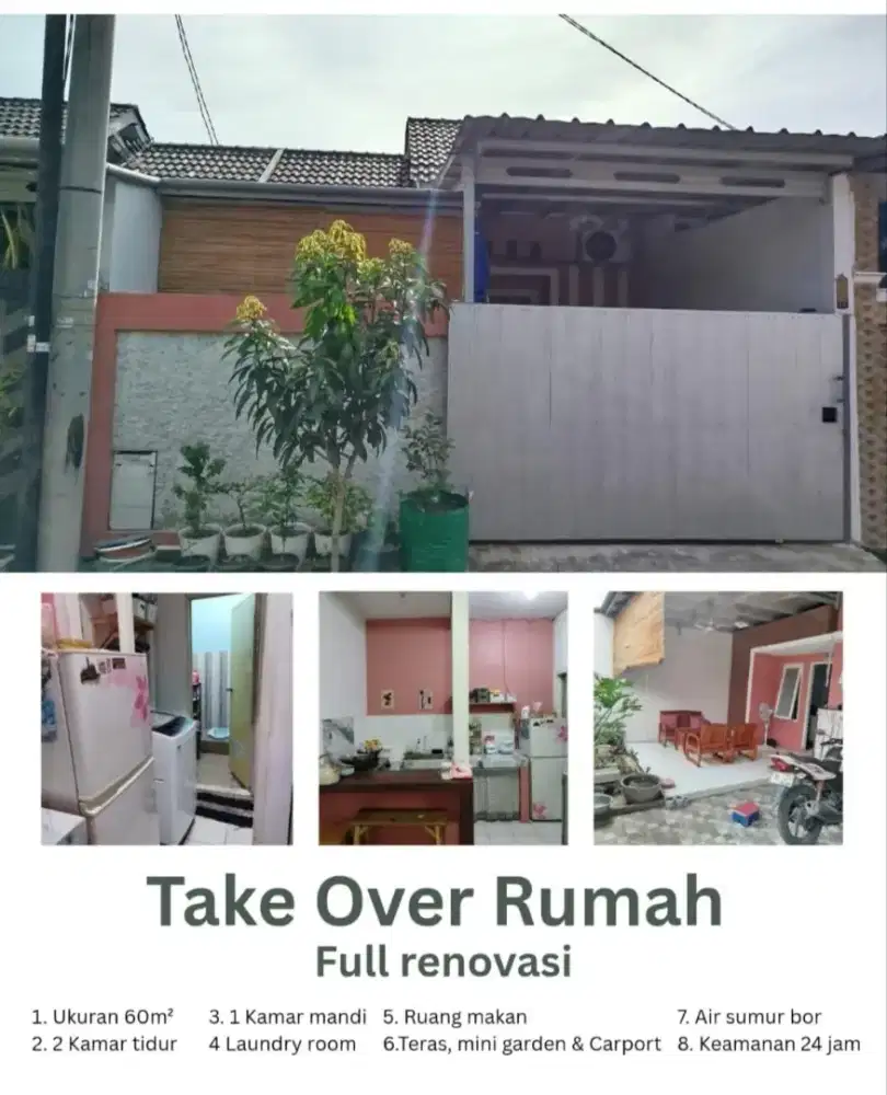 Takeover Rumah Full Renov Siap Huni